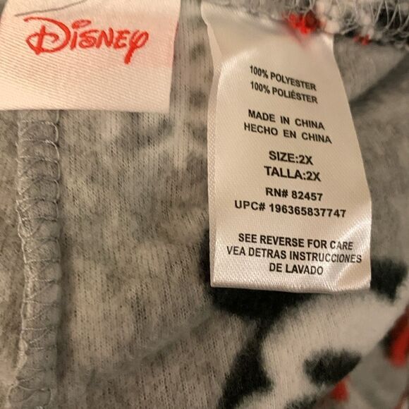Disney size 2 XL Mickey Mouse micro fleece pajama/lounge pants - Picture 3 of 6